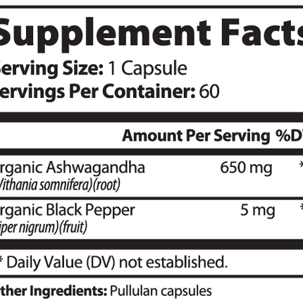 USA CALI Ashwagandha for calm and stress support product overview