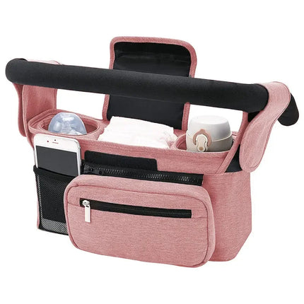 Baby stroller manager with non-slip strap product dimensions and size guide