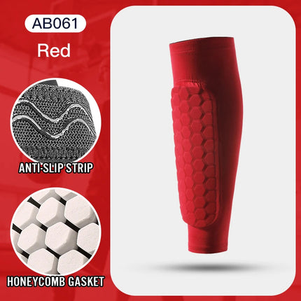 Shin Guard Socks Sleeves with Foam packaging and product view