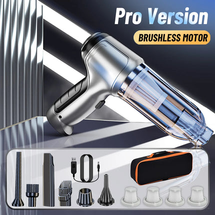 Portable car vacuum cleaner blower storage and carrying convenience