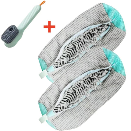 Mesh shoe laundry bag for gentle machine washing of delicate footwear