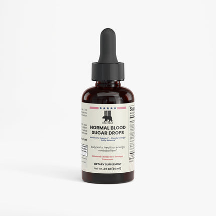 USA CALI Normal Blood Sugar Drops 2 fl oz bottle front label for metabolic support