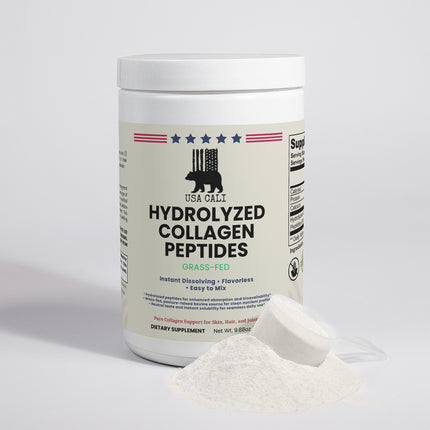Grass-Fed Hydrolyzed Collagen Peptides product label detail - joint and skin health