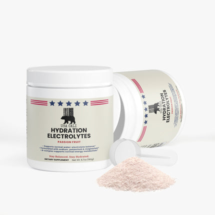 CALI Hydration Passion Fruit electrolyte powder supplement facts panel sodium potassium magnesium