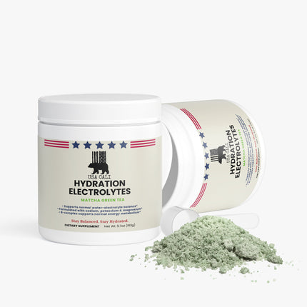 Cali Hydration clean electrolyte blend matcha green tea powder Made in USA