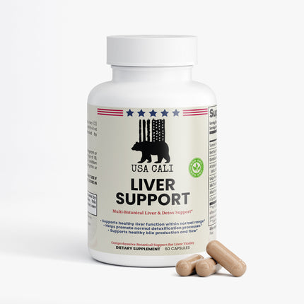 USA CALI Liver Support Capsules with Artichoke and Dandelion for liver detox