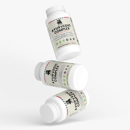 USA CALI Ayurvedic Complex Balance & Vitality natural herbal formula label detail