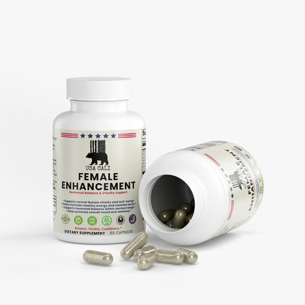 USA CALI Female Enhancement with Ginseng Dong Quai L-Arginine supplement facts