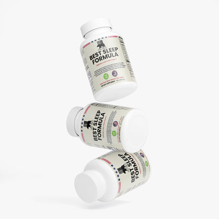 USA CALI Sleep Formula bottle back label with directions and warnings