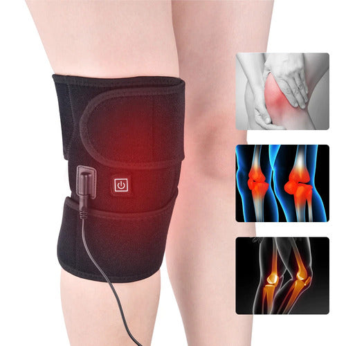 INFRACURE Heating Knee Brace – Rechargeable Infrared Therapy Wrap for Arthritis Pain Relief, Injury Recovery & Muscle Soreness