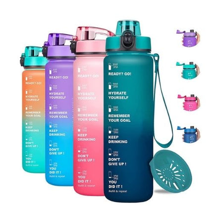 SourcetoHome Motivational Water Bottle -  - front view