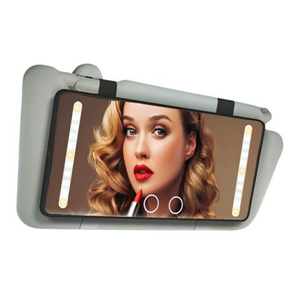 SourcetoHome LED Car Makeup Mirror -  - front view
