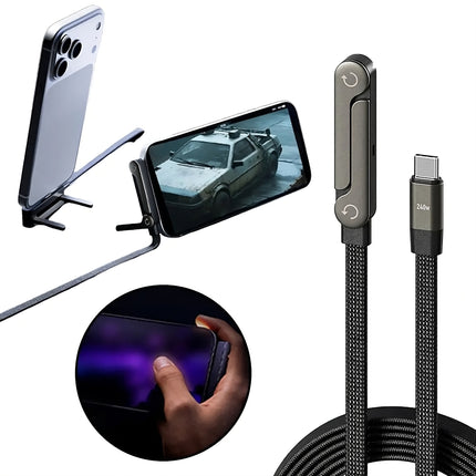 Charging 2 in 1 Cable Stand front view with dual charging ports