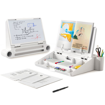 Multifunctional laptop stand with adjustable height and angle for ergonomic desk setup