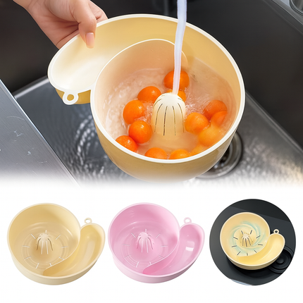 USA CALI 4-in-1 Fruit & Vegetable Washing Bowl – Spinner, Strainer & Rinse Basket