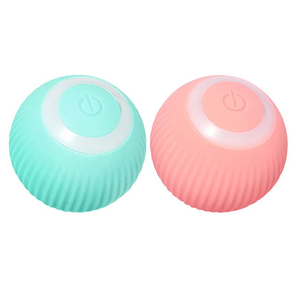 Rolling ball cat toy with interactive track for indoor cats