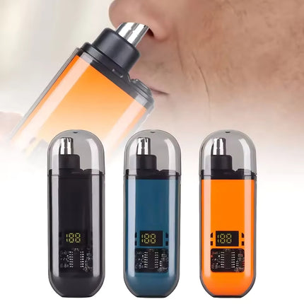 Electric nose hair trimmer main product view, compact painless design