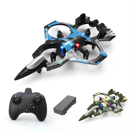 RC Foam Fighter Drone front view with realistic military jet design