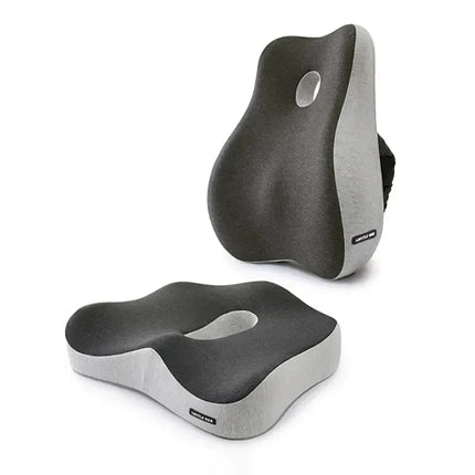 Memory foam office chair cushion front view for ergonomic seat support