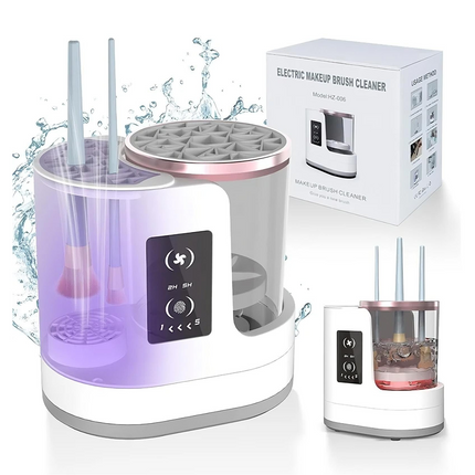 3 in 1 Electric Makeup Brush Cleaner device shown from front view