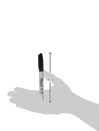 Black Fine Tip Permanent Markers, 12 Count
