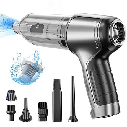 Car vacuum cleaner blower compact design with attachments included