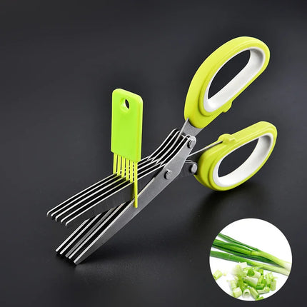 Herb Vegetable Kitchen Scissors with ergonomic comfort grip handles
