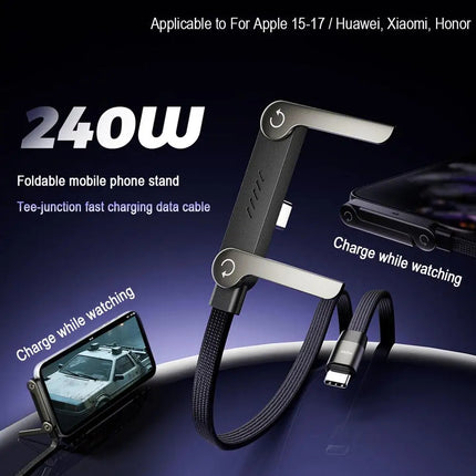 Charging 2 in 1 Cable Stand side profile showing cable management design