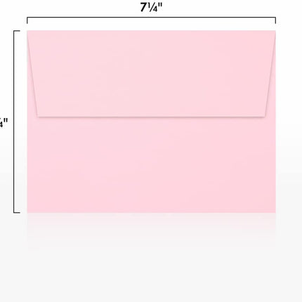 A7 Invitation Envelopes, Peel & Press, Candy Pink, 50 Count