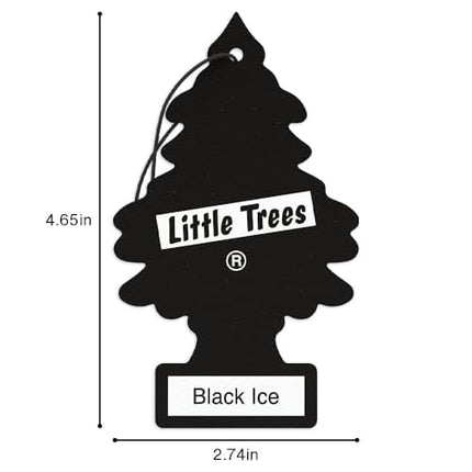 Hanging Tree Car Air Fresheners, Black Ice Scent, 24 Count