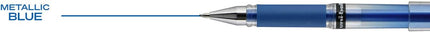 SourceToHome FuenteACasa Uniball Signo Gel Impact Pens, Bold Point (1.0mm), Metallic Blue Ink, 6 — Home & Lifestyle