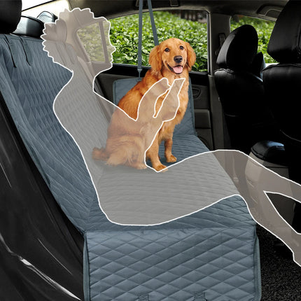 Dog car seat cover full back seat protection with non-slip bottom