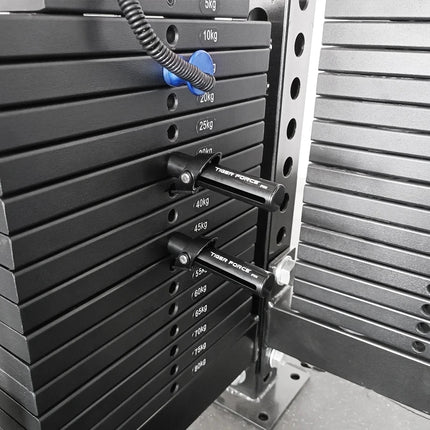 Close-up of Gym Weight Drop Set Pin showing durable steel construction