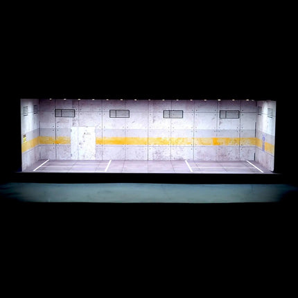 Model Cars Display Case Garage interior with diecast car collection