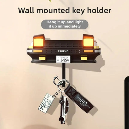AE86 Car Key Holder open view displaying key slots and interior layout