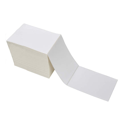 4 x 6 White Direct Thermal Shipping Labels, Fanfold, 500 Count