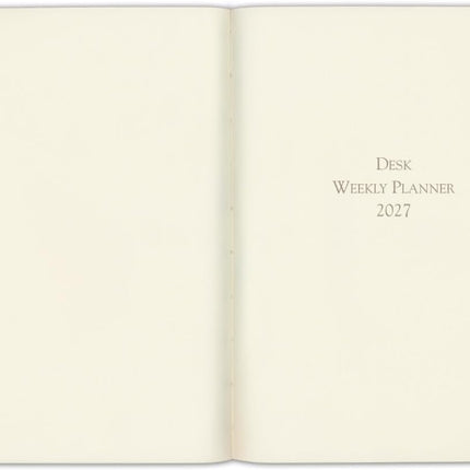 Leather Desk Weekly Monthly Planner 2027