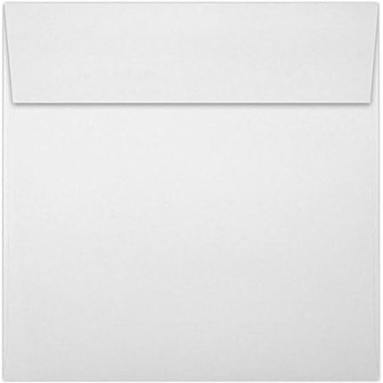 Square Invitation Envelopes | Peel & Press | 6 1/4 x 6 1/4 in | Bright White | 70 lb Text | 50 Count