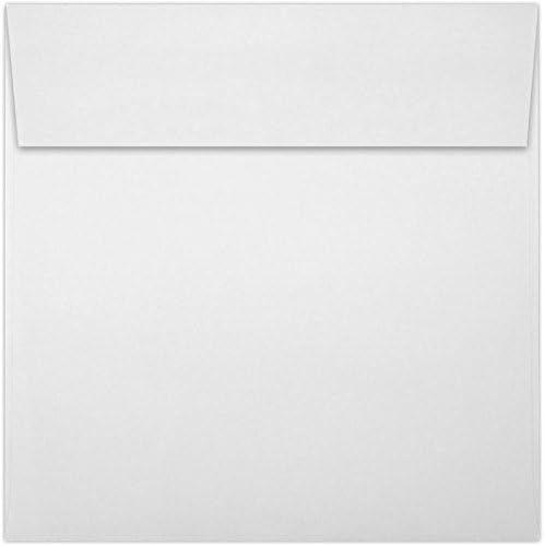 Square Invitation Envelopes | Peel & Press | 6 1/4 x 6 1/4 in | Bright White | 70 lb Text | 50 Count