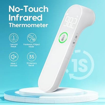 Thermometer for Adults and Kids, Fast Accurate Baby Thermometer with Fever Alarm & Mute Mode