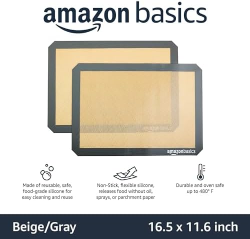Amazon Basics Silicone Baking Mat - Close Up Texture