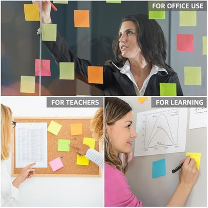 (12 Pads) Sticky Notes 3x3 Bri - close-up