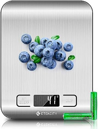 Etekcity Digital Food Kitchen Scale — Grams and Ounces, Stainless Steel