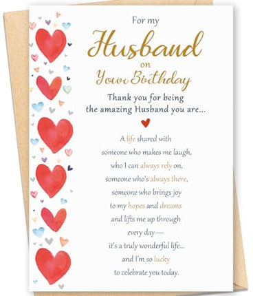 Romantic Birthday Card for Husband