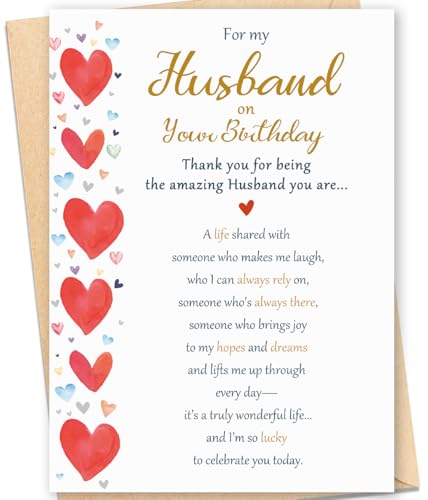 Romantic Birthday Card for Husband