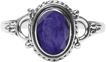 Natural Gemstone 925 Sterling Silver Ring