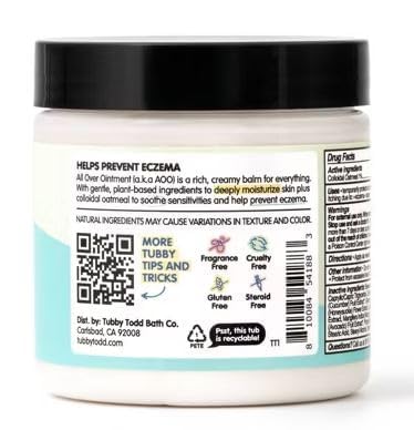 GlowEssence EsenciaLuz Tubby-Todd All Over Ointment, Fragrance Free, 3.5 oz, Jar — Beauty & Self-Care