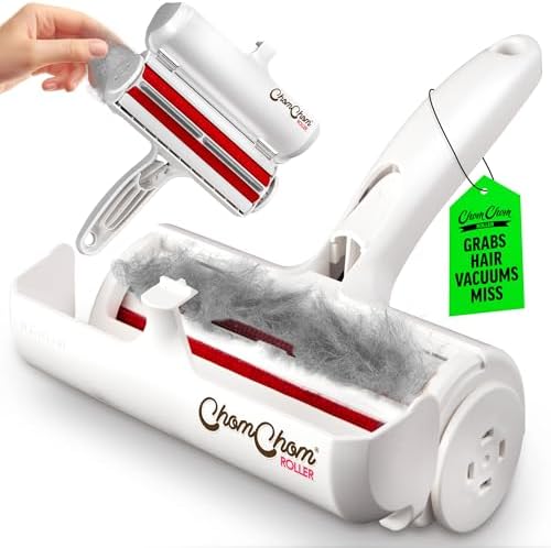 ChomChom Roller Pet Hair Remover – Reusable Lint Roller for Cat & Dog Hair on Furniture