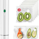Handheld Vacuum Sealer for Food with 30 Reusable Bags
