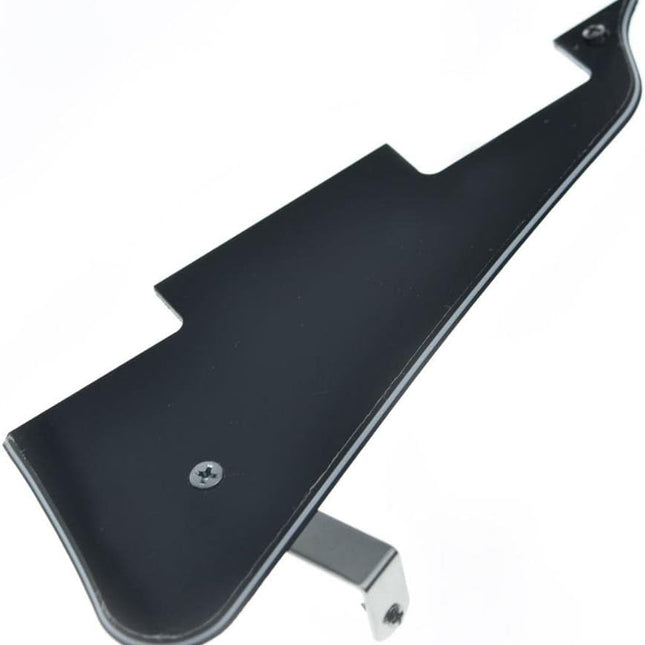 Black 3 Ply LP Guitar Pickguard with Chrome Bracket and Steel Screws for USA Les Paul
